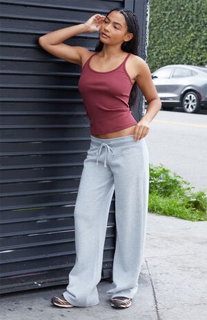 Silver Hilary Soft Baggy Sweatpants image number 4