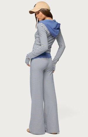 Meggy Striped Foldover Pants image number 4