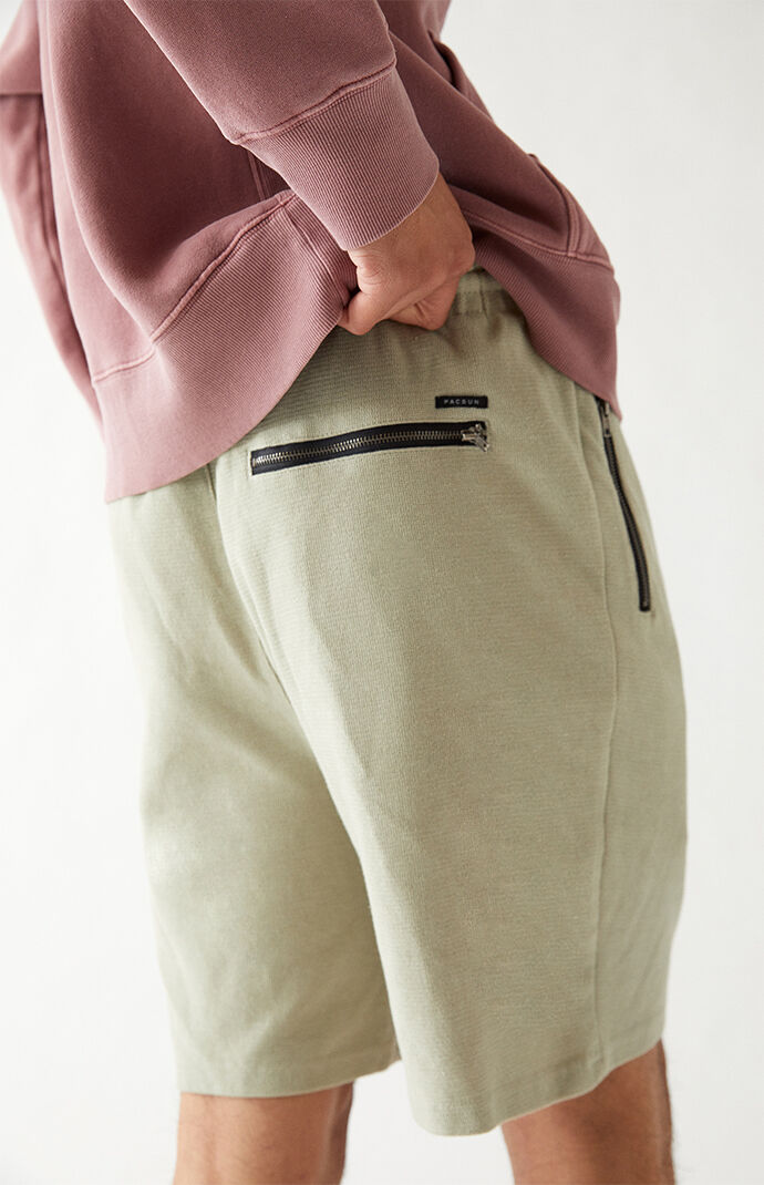 Tan Drop Waffle Shorts