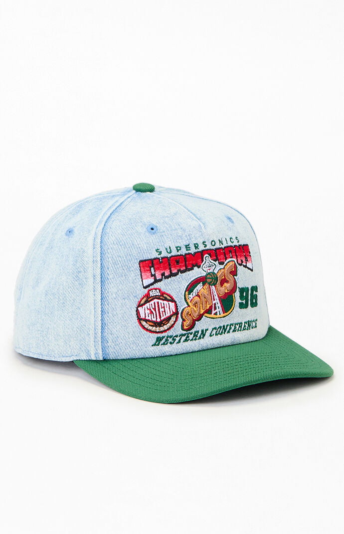 Mitchell & Ness NBA Seattle SupersonicsÂ Champions Deadstock Jean Snapback Hat