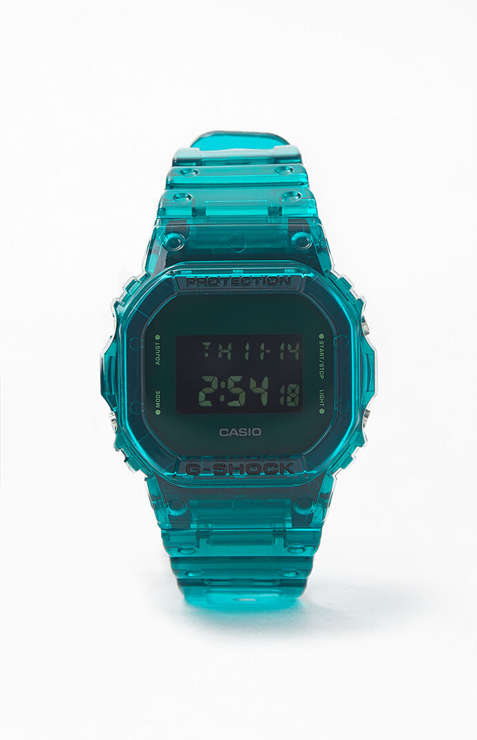 Green Skeleton Digital Watch