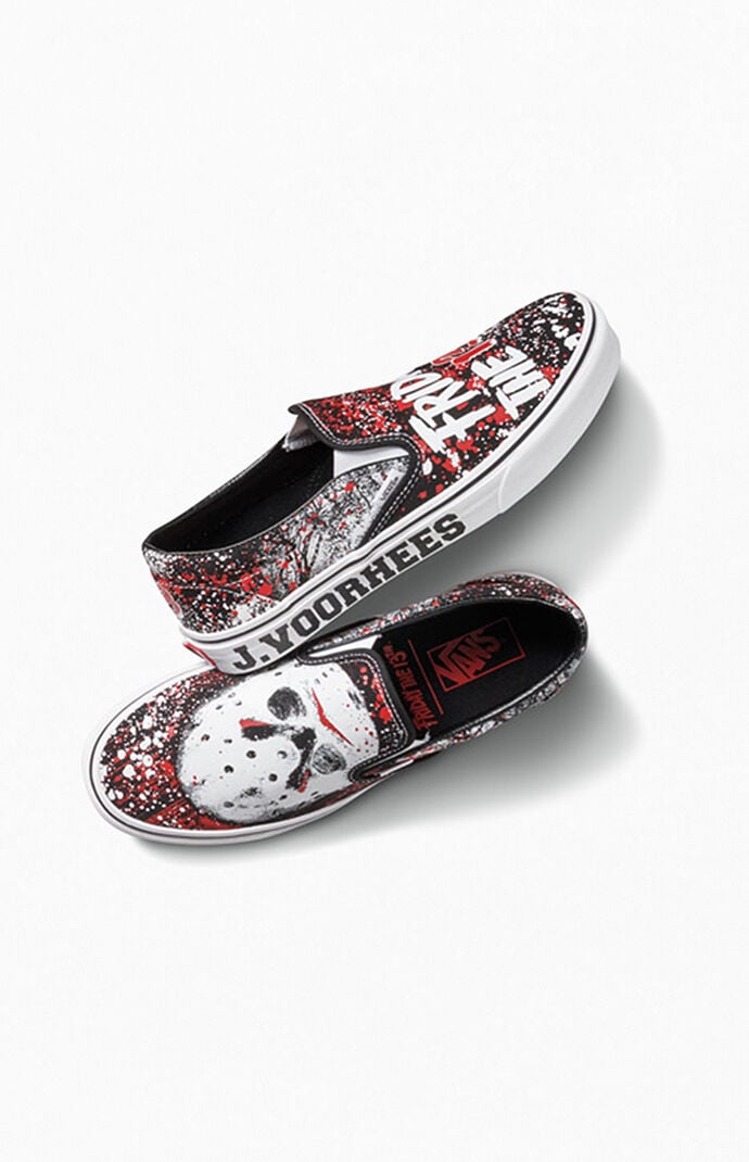 x Horror Friday The 13th Slip On Shoes