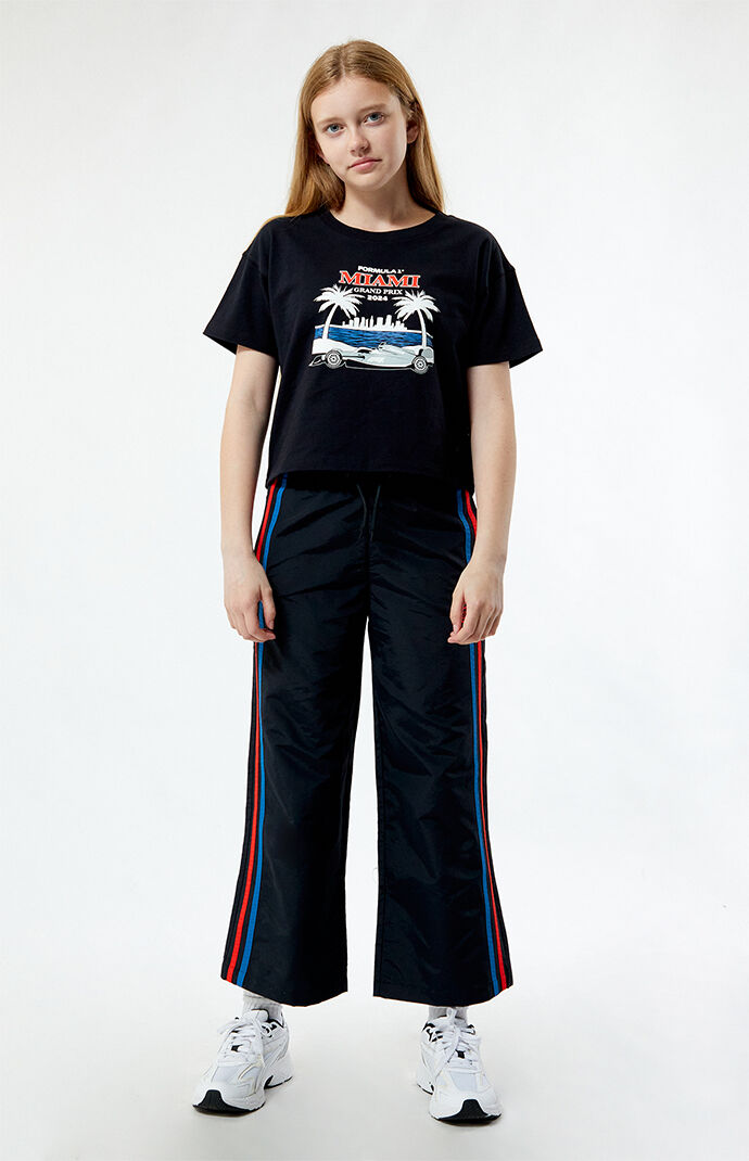 おーちゃん※プロフ必読※　Let LOOSE Chemical pants Formula 1 x PacSun Kids Ultra Wide Leg Track Pants | PacSun