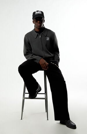 x Pacsun Logo Full Zip Sweater image number 6