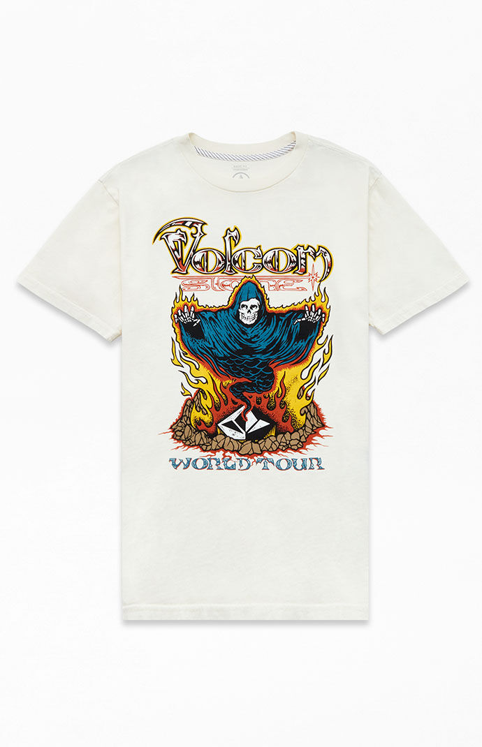 Tシャツ・カットソー STONE  SS25 GHOST L/S TEE (S152100007S0F11 V0029) Stone Ghost T-shirt - STEALTH - Men - Volcom EUROPE – Volcom