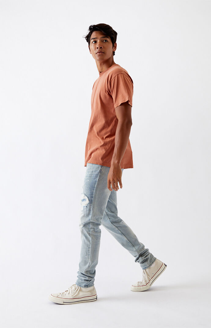 pacsun skinniest stitch & repair dark jeans