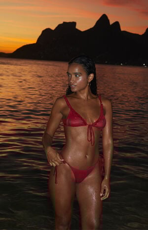 Polka Dot Summer Tie Side Bikini Bottom image number 1