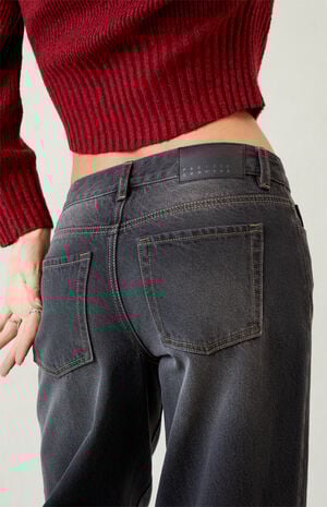 Casey Low Rise Baggy Jeans Black Tinted image number 4