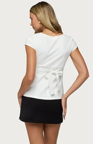 Indygo Polka Dot Top image number 3