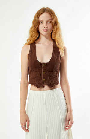 Kenny Brown Denim Vest image number 3