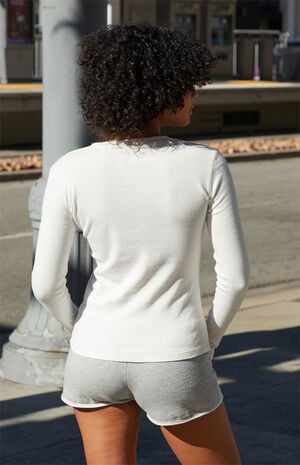White Ainsley Long Sleeve Top image number 4