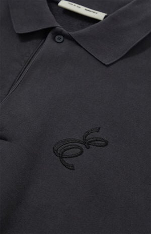 Vintage Black Classic Polo Sweatshirt image number 6