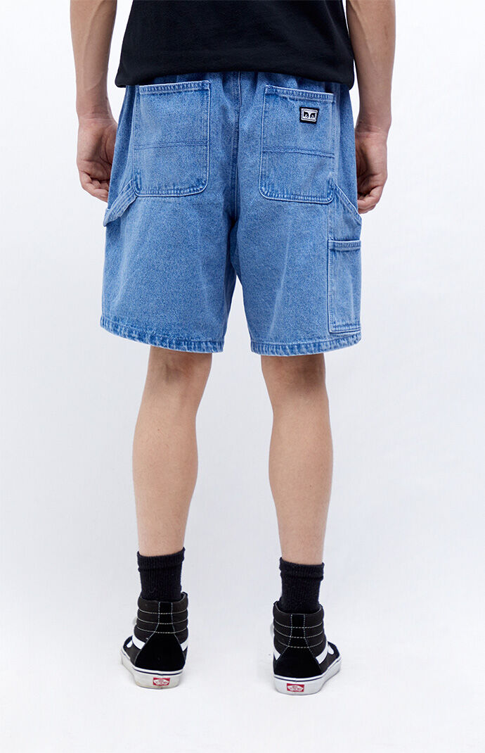 【oan】Roa Carpenter Bermuda Denim CARPENTER POCKET DENIM BERMUDA SHORTS - Light blue | ZARA