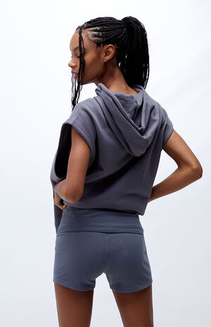 Black Fold Over Shorts image number 4