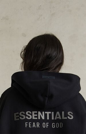 Kids Jet Black Full Zip Fleece Hoodie image number 5
