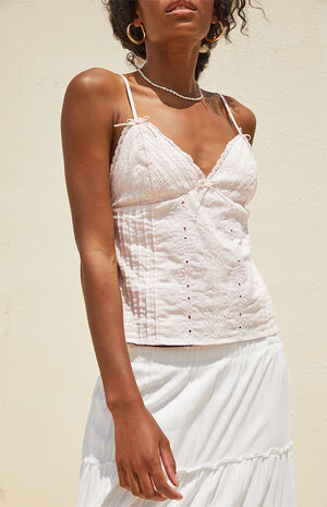Mila Embroidered Cami image number 2