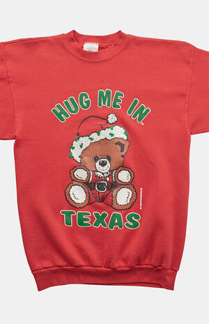 '80s Hug Me In Texas Crew Neck Sweatshirt image number 2