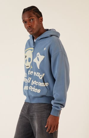 In The End Puff Graphic Zip Up Hoodie image number 2