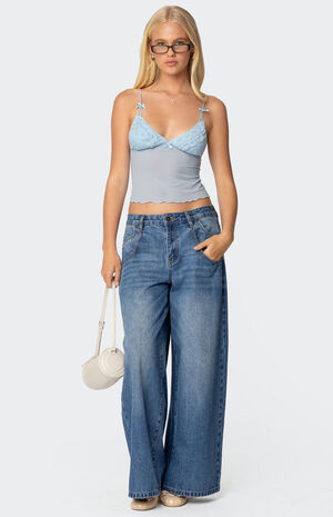 Berkley Sheer Mesh Lacey Top image number 2