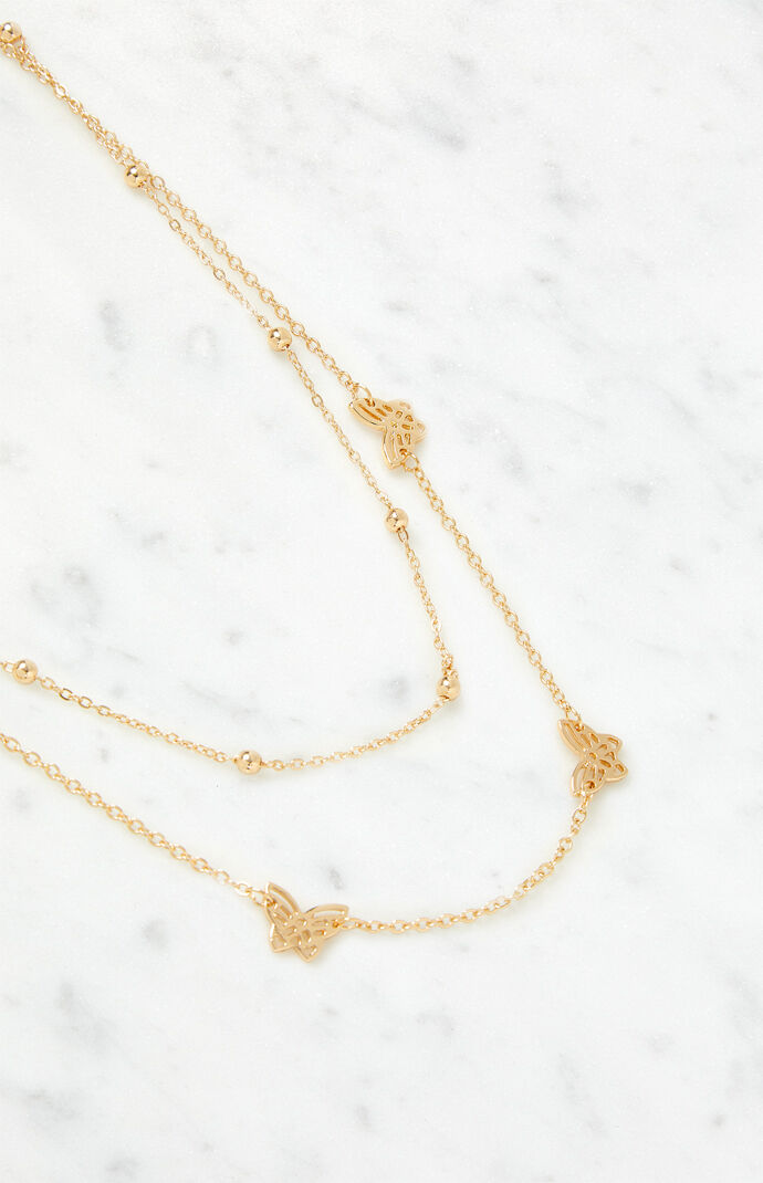 Beaded Butterfly Necklace