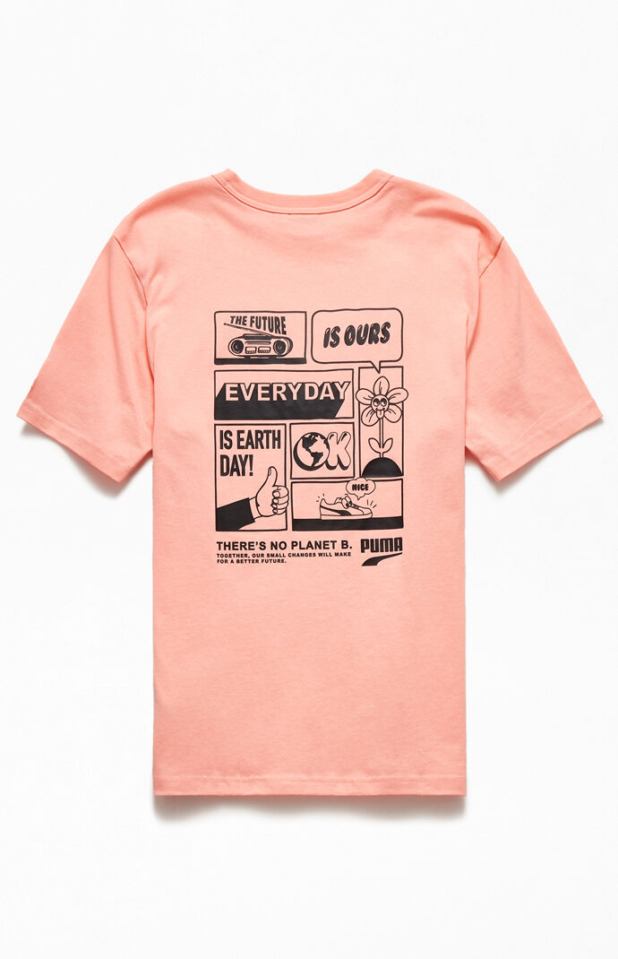 Eco Peach Downtown Graphic T-Shirt