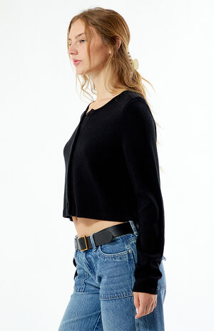 Boxy Crew Neck Cardigan image number 3