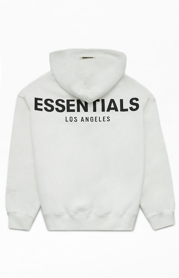 Fear of god white hoodie clearance