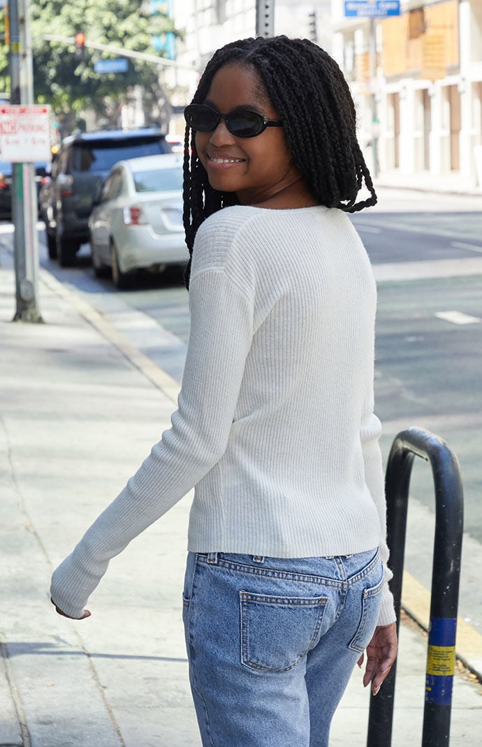 Pacsun white sweater hotsell