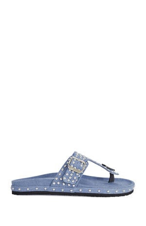 Women's Daisy Chain Denim Studded Sandals image number 1