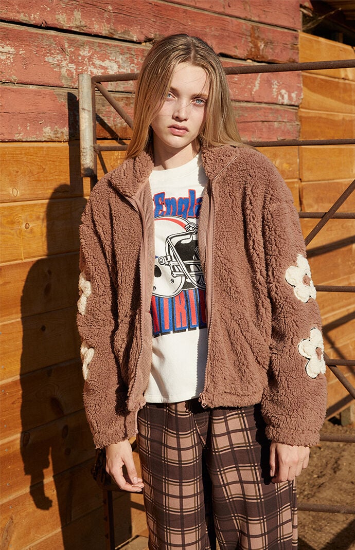 Pacsun teddy coat discount