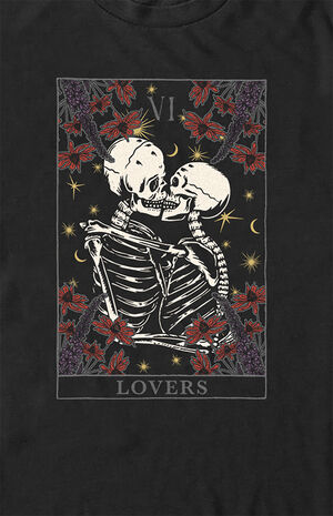 Skeleton Lovers Tarot T-Shirt image number 2