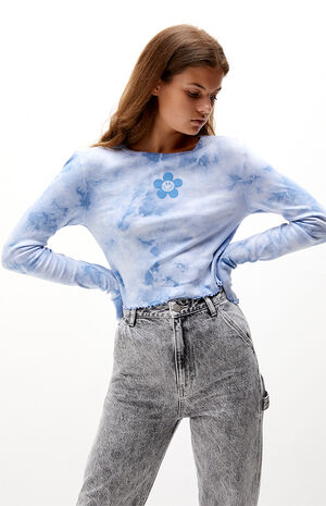 Smiley Floral Long Sleeve T-Shirt Smiley Floral Long Sleeve T-Shirt image number null