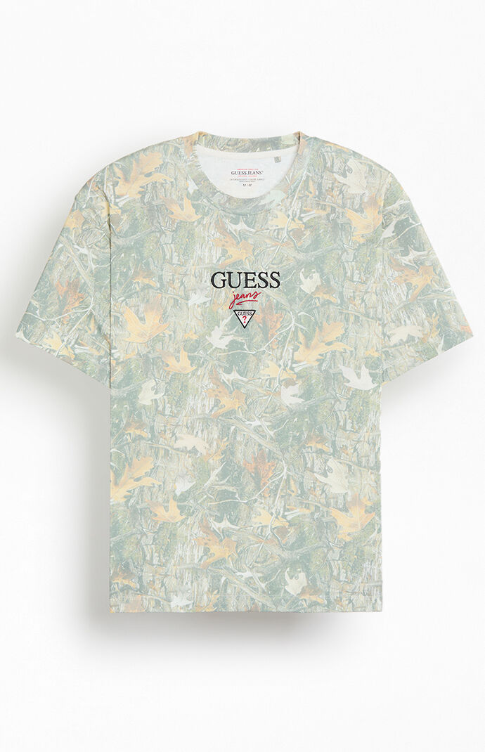 Guess Jeans Camo Baker Logo Oversized T-Shirt