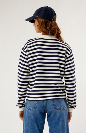 Knit Striped Rugby Shirt image number 4