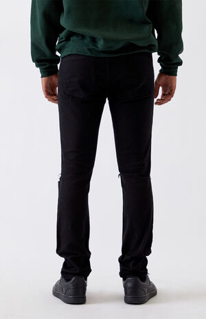 Black Ripped Skinny Jeans image number 4