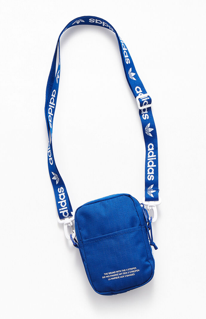 Adidas Blue White Festival Crossbody Ba Pacsun