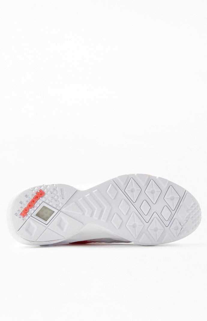 x Gigi Hadid White & Pink Aztrek Double Sneakers