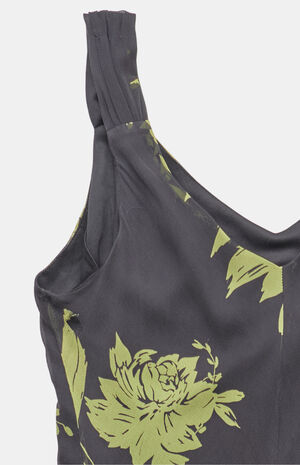 2000s Floral Midi V-Neck Dress image number 2