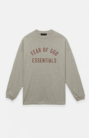 Dark Heather Oatmeal Long Sleeve T-Shirt image number 1