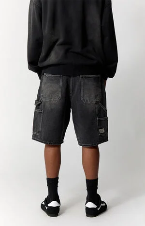 Parker Baggy Jean Shorts Carpenter Black image number 4