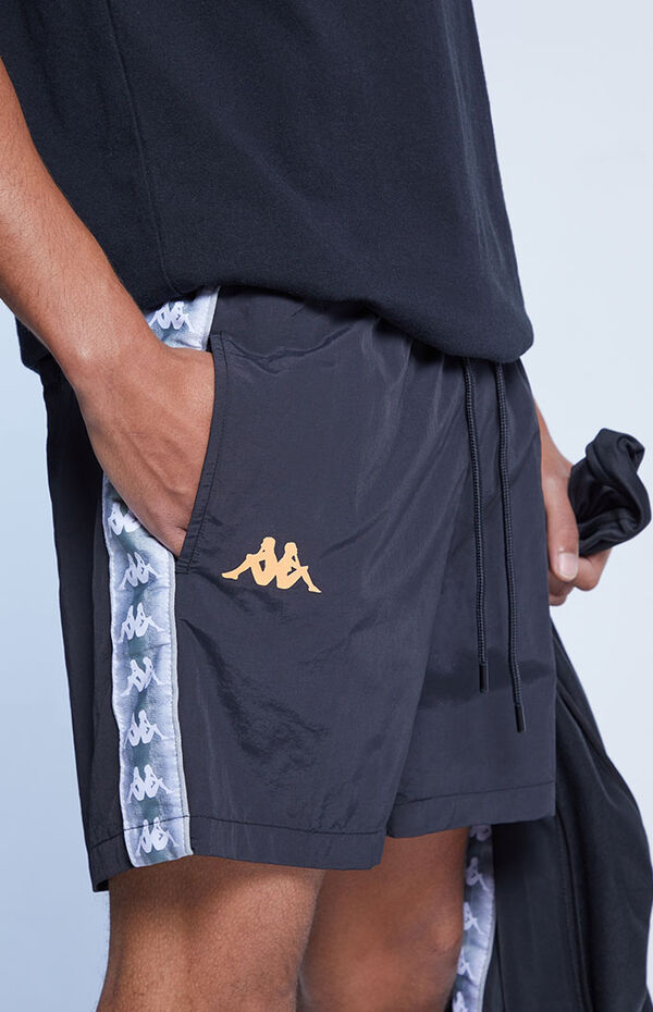 Kappa Black 222 Banda Corty Shorts | PacSun