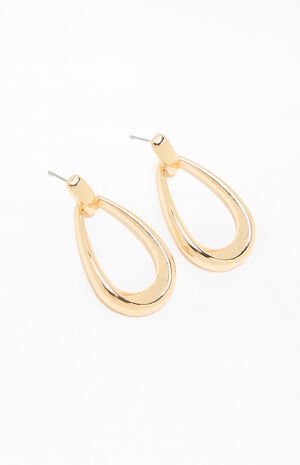 Lucy Teardrop Hoop Earrings image number 3