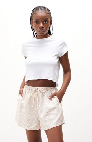 Geo Tie Front Shorts image number 1