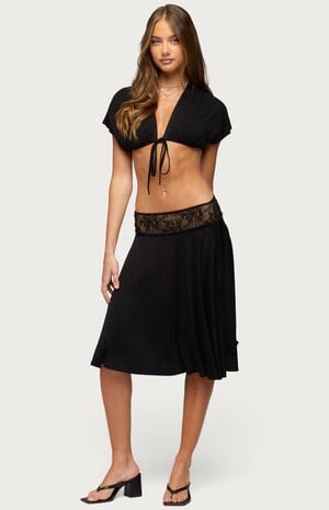 Winonah Crochet Midi Skirt image number 4