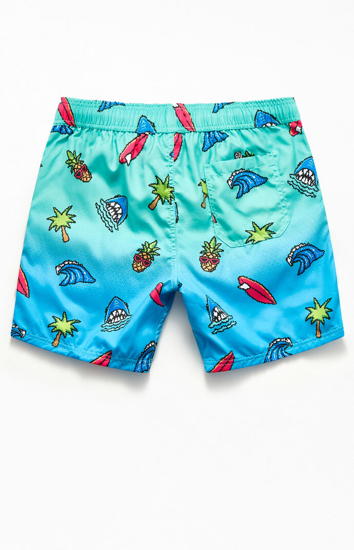 8 Bit 17" Swim Trunks