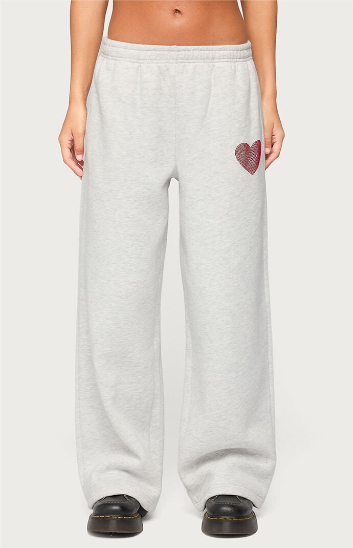 Edikted London Obsessed Rhinestone Sweatpants