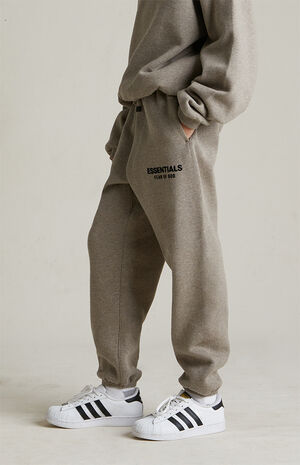 Kids Heather Grey Fleece Sweatpants image number 4