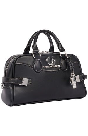 Black Brooks Smooth Belted Sachel bag image number 2