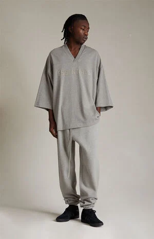 Dark Heather Oatmeal Sweatpants image number 1