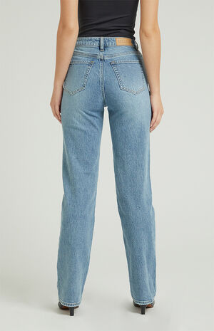 Stretch Medium Indigo '90s Boyfriend Jeans image number 5
